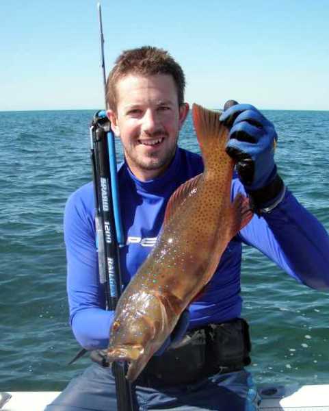 Speared 50cm Gulf trout